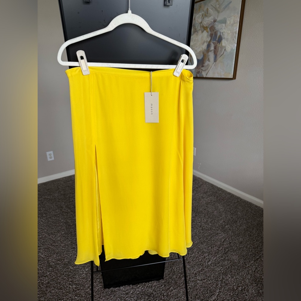 NWT Mason Elegant Yellow Skirt